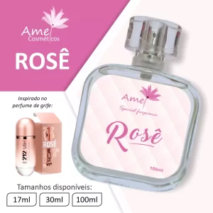 perfume rose amei cosméticos - perfume 212 vip rosê